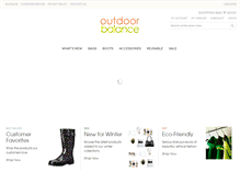 Tablet Screenshot of outdoorbalance.com